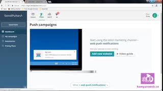ارسال پیام تبلیغاتی رایگان به بازدیدکنندگان سایت