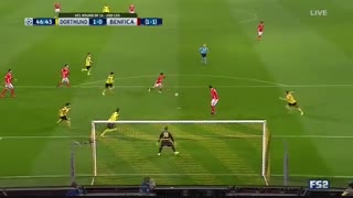 خلاصه بازی : دورتموند 4 - 0 بنفیکا (هتریک اوبامیانگ)