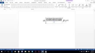 آموزش تایپ ریاضی در ورد (Word) - قسمت اول