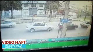 تصادف خنده دار در لاهیجان