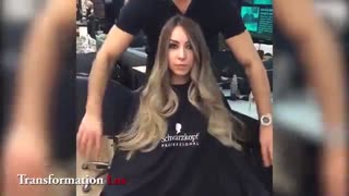 آموزش کوتاه کردن مو و تکنیک رنگ کردن مو 2017