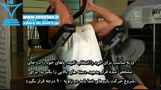 آموزش حرکت بدنسازی کرانچ با ماشین Ab Crunch Machine