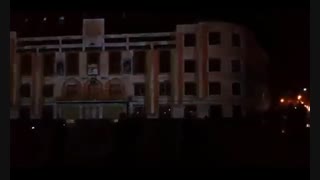 نورپردازی جذاب ساختمان شهرداری مشهد