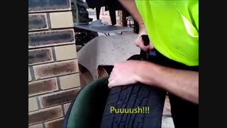 آموزش قدم به قدم پنچرگیری لاستیک با دستگاه پنچرگیر لاستیک ، www.Mapeli.com