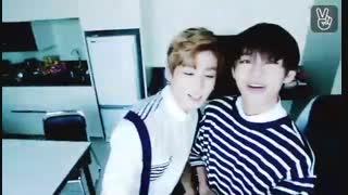 ویدیوی جونگ کوک و رپمان و وی در vapp