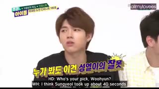 INFINITE_Weekly idol_ویکلی ایدل با حضور " اینفینیت" ♡______♡