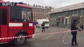 انفجار تروریستی در متروی شهر سن پترزبورگ روسیه با ده ها کشته