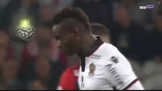 خلاصه بازی : لیل 1 -  2  نیس ( گلزنی ماریو بالوتلی )