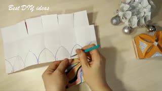 آموزش جعبه کادویی  طرح گل