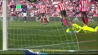 منچستریونایتد 3 - ساندرلند 0 ؛ صعود موقت به رده پنجم