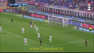 میلان 4 - پالرمو 0؛ نمایش کوبنده میلان در جوزپه مه آتزا