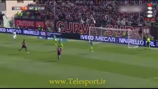 شکست غیرمنتظره اینتر مقابل کروتونه قعر جدولی