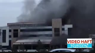 آتش سوزی در اتوبان کرج