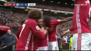 خلاصه بازی :  منچستریونایتد  2  - 0   چلسی