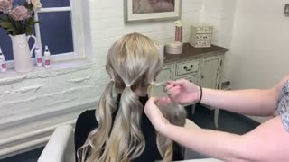 آموزش شینیون با بافت مو