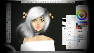 نقاشی گرافیکی من_خیلی قشنگه_speed paint_ویدیو رو ببینید
