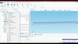 آموزش رایگان نرم افزار کامسول به زبان فارسی-تحلیل تیر یکسر گیردار قست اول