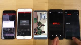 تست سرعت Galaxy S8 vs 7 Plus vs LG G6 vs Pixel vs 3T