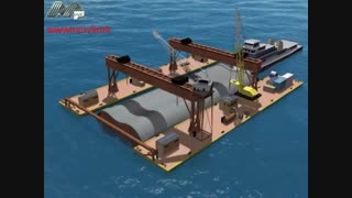 انیمیشن اجرای تونل زیر دریا