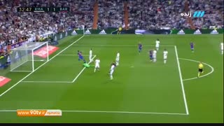 گل تساوی بارسلونا به رئال مادرید (مسی)