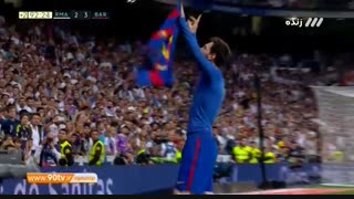 گل سوم بارسلونا به رئال مادرید (سوپرگل مسی)