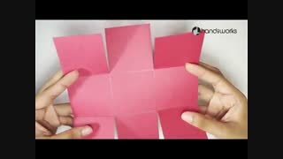 آموزش ساخت سبد کاغذی زیبا