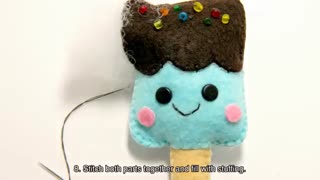 آموزش بستنی با نمد