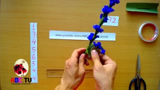 آموزش گل شاخه ای زیبا-www.gelaree.com