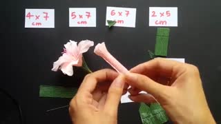 آموزش گل با کاغذ کشی