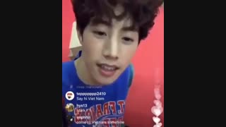 مارک گات سون به اگاسه های ایرونی سلام میکنه matk Got7 say Hi to iranian igot7