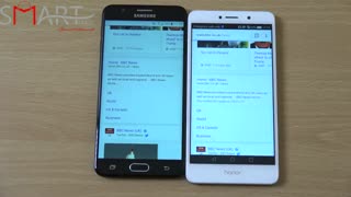 مقایسه سرعت و دوربین Honor 6x و J7 Prime