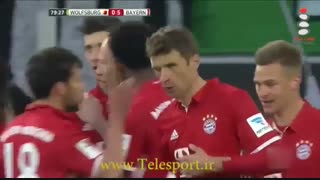 ولفسبورگ 0 - بایرن مونیخ 6 ؛ گل باران و جشن قهرمانی