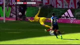 خلاصه بازی  :  بایرن مونیخ  1 - 0  دارمشتات