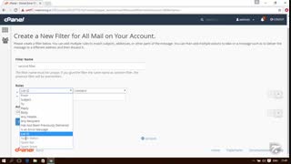 آموزش Cpanel - قسمت 38 فیلتر ایمیل Global Email Filters