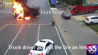 وقتی تخلف یک موتورسوار فاجعه ای را رقم می زند