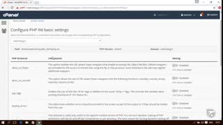 آموزش cPanel - قسمت 64 MultiPHP INI Editor