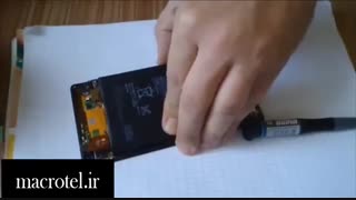 آموزش تعویض تاچ ال سی دی Xperia T3 درmacrotel.ir