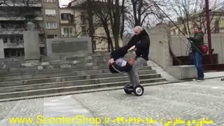 Amazing F&B acrobatics balance trick on hoverboard Robb