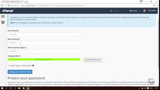 آموزش cPanel - قسمت 72 Password & Security