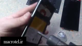 آموزش تعویض تاچ و ال سی دی Xperia Z1 در macrotel.ir