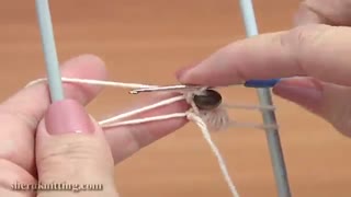 Hairpin Lace Crochet Tutorial 38 The Puff Stitch Beaded Strip