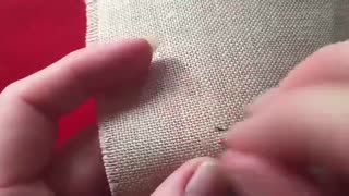 Cross Stitch #26 - Part 2. Stitching skin 1 over 1
