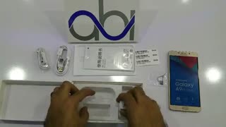جعبه گشایی گوشی Samsung Galaxy A9 Pro - فروشگاه موبایل آبی