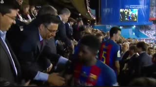 جشن قهرمانی بارسلونا در کوپا دل ری