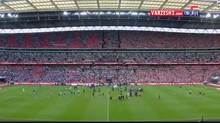 فینال جام حذفی انگلیس - خوشحالی آرسنالی ها از برد مقابل چلسی