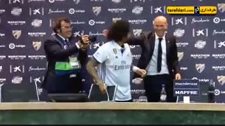 به هم ریختن کنفرانس خبری زیدان توسط بازیکنان رئال مادرید