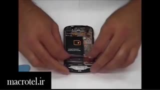 آموزش تعویض تاچ وال سی دی BlackBerry Z10درmacrotel.ir