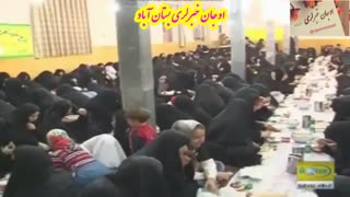 سفره های افطاری در بستان آباد