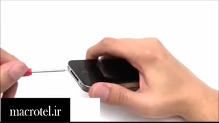 آموزش تعویض باتری iphone 4s درmacrotel.ir