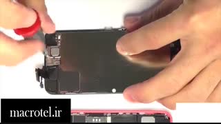 آموزش تعویض تاچ وال سی دی iphone 5cدرmacrotel.ir